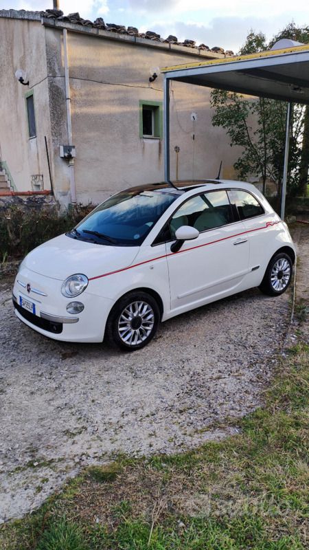 Usata Fiat 500 Lounge 95 CV (69 kW) 2014 Bianco Utilitaria