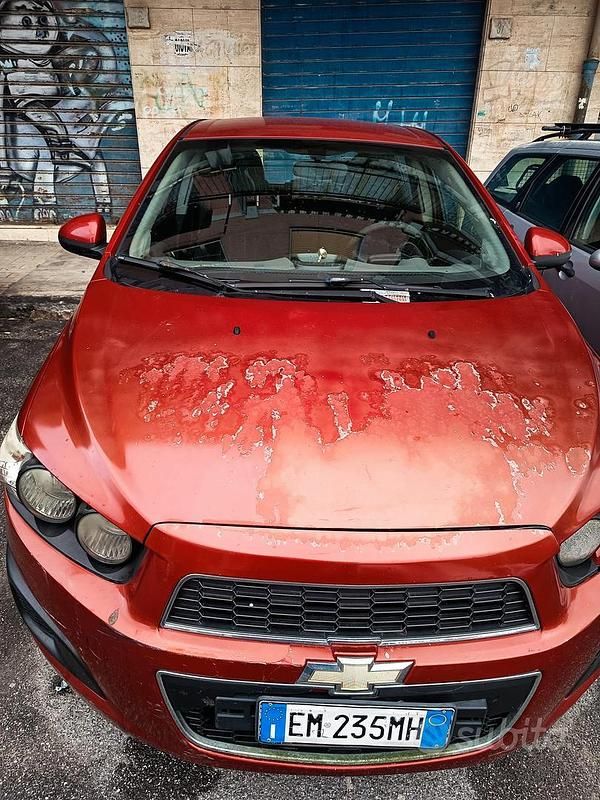 Usata Chevrolet Aveo 86 CV (63 kW) 2011 Rosso Berlina