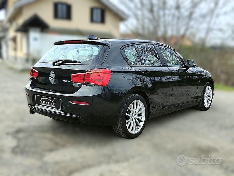 Usata BMW 118 Sport Line 150 CV (110 kW) 2018 Nero Utilitaria
