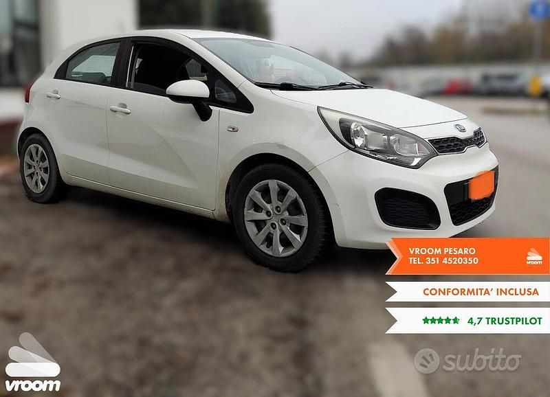 Usata Kia Rio EX 89 CV (65 kW) 2012 Bianco Utilitaria