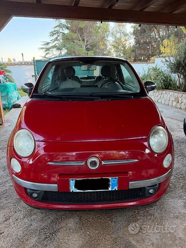Rosso Usata 2009 Fiat 500 Due volumi | 3500 € - Immagine 1/4