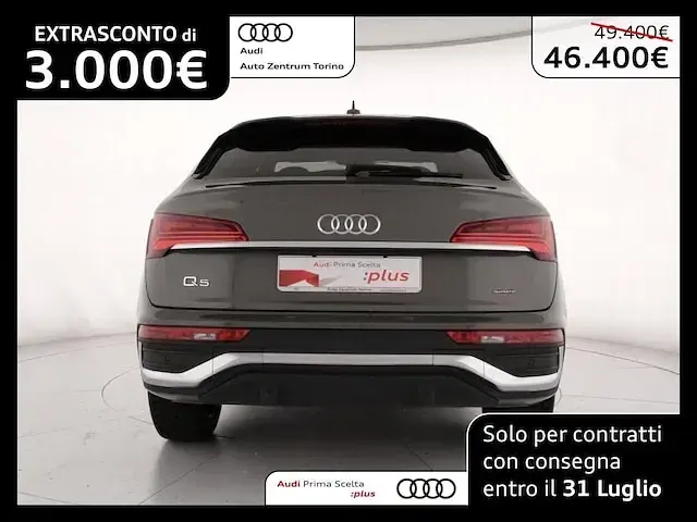 Usata Audi Q5 Sportback S-Line 204 CV (150 kW) 2024 Grigio chronos metallizzato SUV