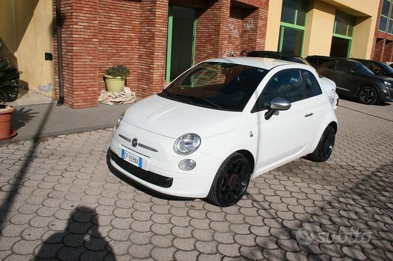 Usata Fiat 500 Lounge 95 CV (69 kW) 2012 Bianco Cabrio
