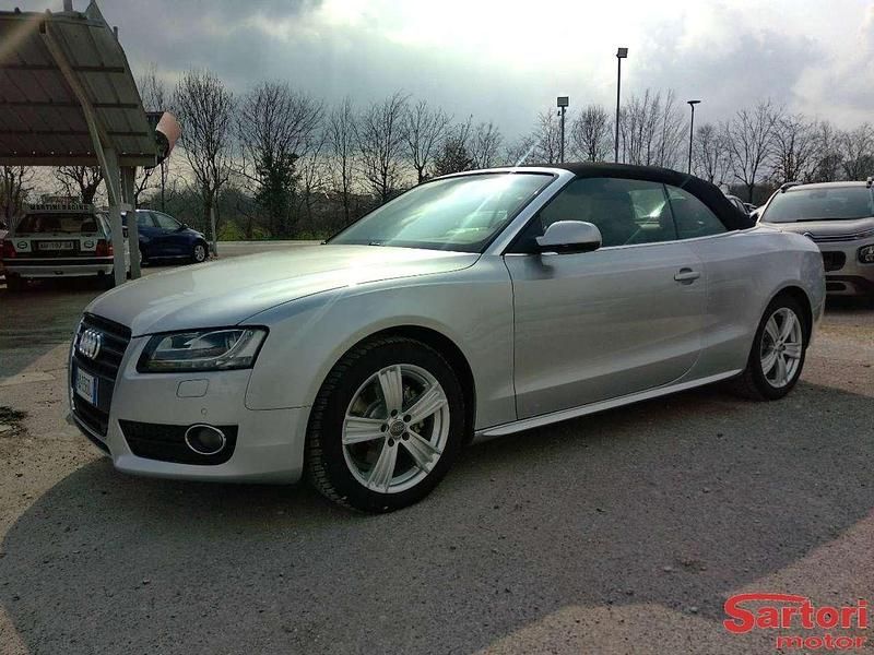 Usata Audi A5 Cabriolet 160 CV (117 kW) 2010 Argento Cabrio