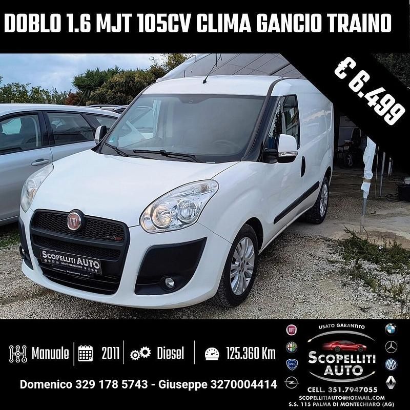 Bianco Usata 2011 Fiat Doblò Dynamic Monovolume | 6499 € (Ottimo prezzo) - Immagine 1/4