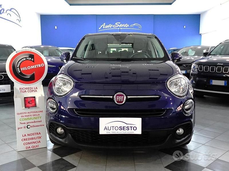 Usata Fiat 500X Connect 130 CV (95 kW) 2022 Blu SUV