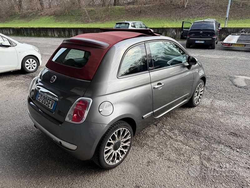 Usata Fiat 500C Lounge 69 CV (50 kW) 2015 Grigio Cabrio