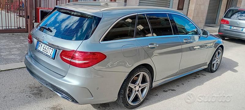 Usata Mercedes C220 Premium 170 CV (125 kW) 2015 Grigio Station wagon