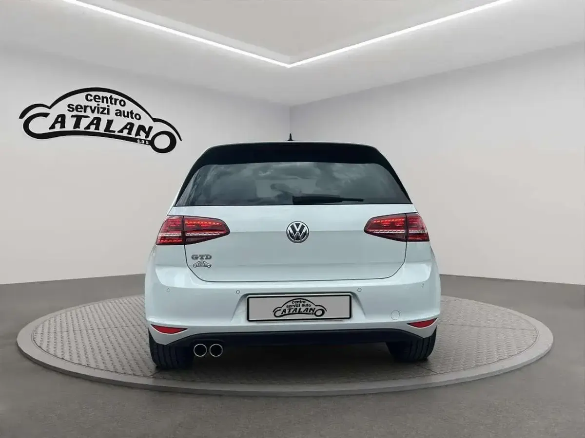 Usata VW Golf VII GTD 184 CV (135 kW) 2017 Bianco Berlina