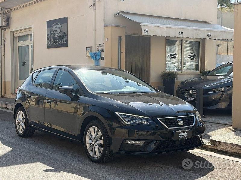Usata Seat Leon Style 116 CV (85 kW) 2019 Nero Berlina