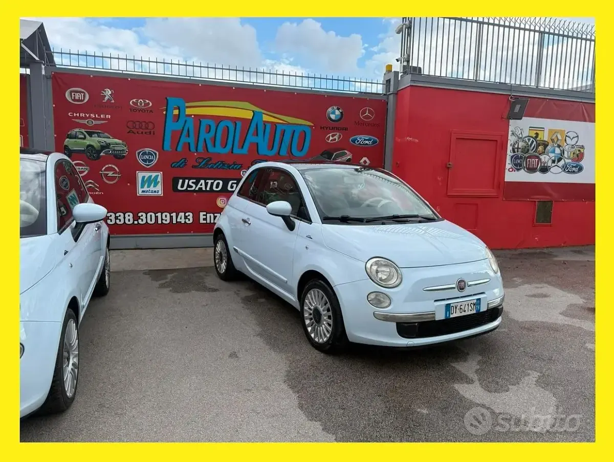 Usata Fiat 500 Lounge 69 CV (50 kW) 2009 Cabrio