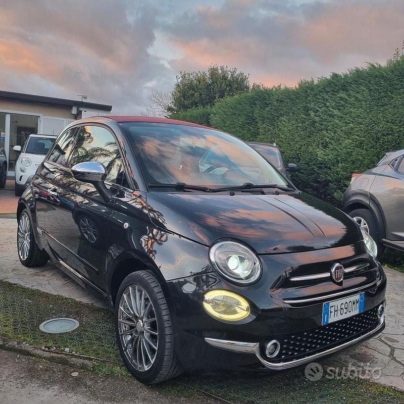 Usata Fiat 500C Lounge 69 CV (50 kW) 2017 Grigio Cabrio