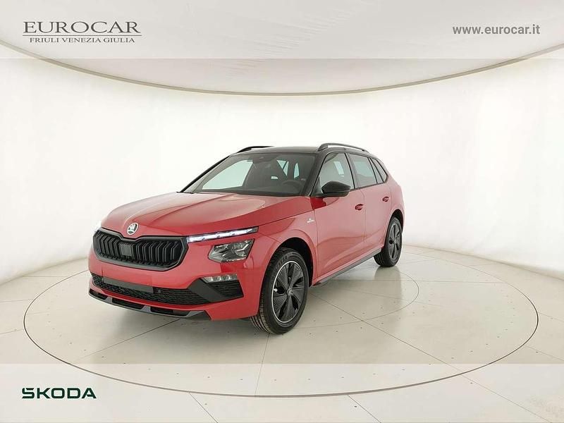 Rosso velluto metallizzato ner Nuova 2025 Skoda Kamiq Monte Carlo SUV | 24.900 € (Buon prezzo) - Immagine 1/4
