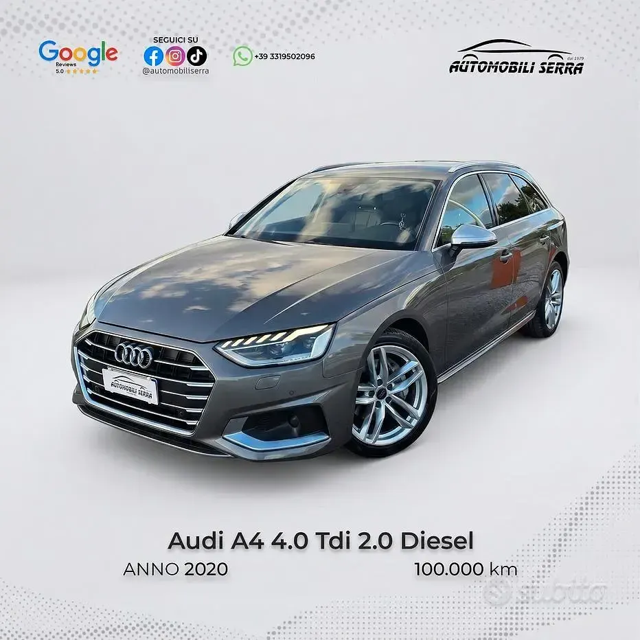 Usata Audi A4 Advanced 190 CV (139 kW) 2020 Grigio Station wagon