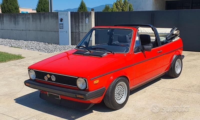 Rosso Usata 1981 VW Golf Cabriolet Karmann Cabrio | 12.000 € - Immagine 1/4
