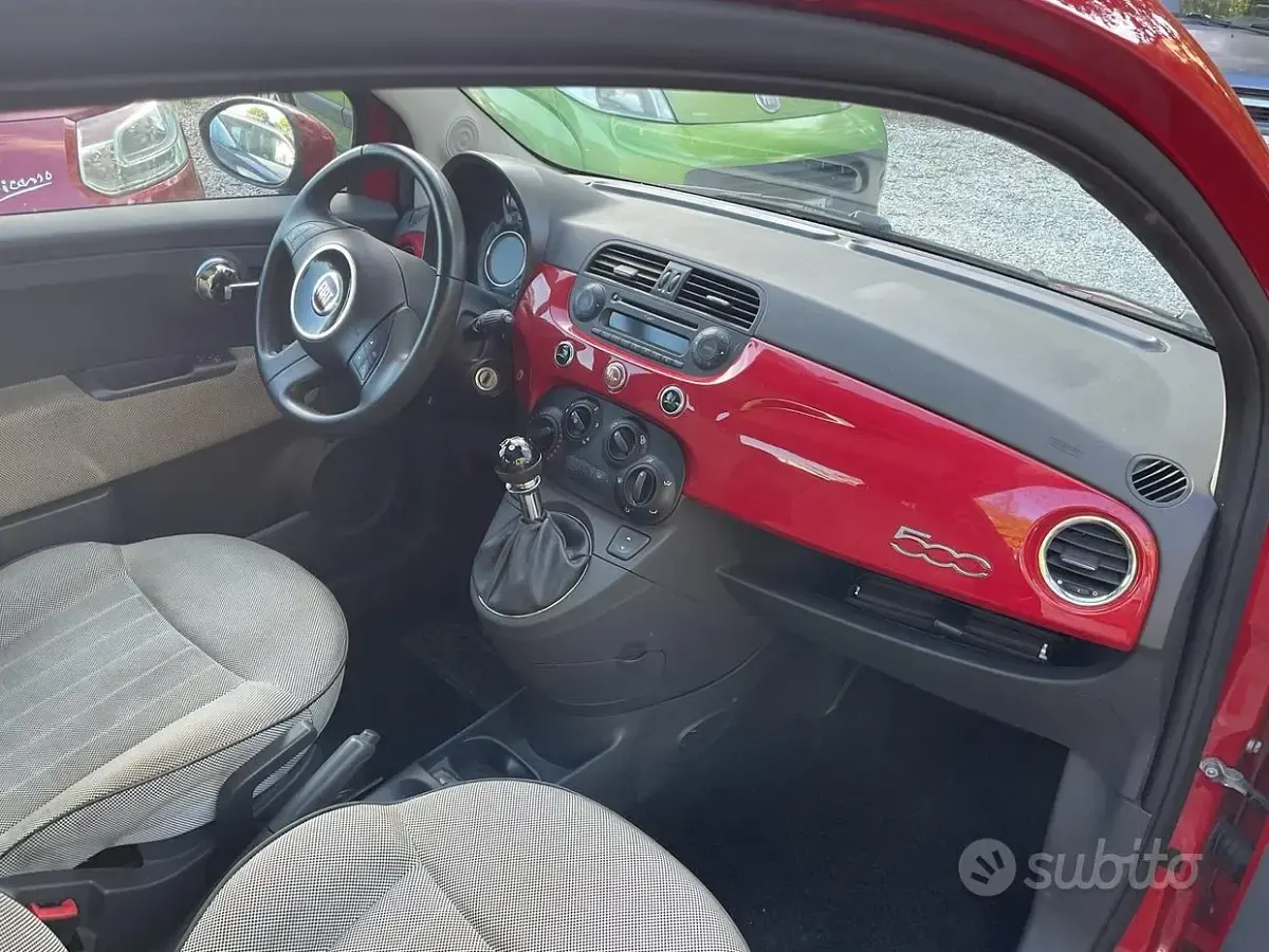 Usata Fiat 500 Lounge 69 CV (50 kW) 2010 Rosso Berlina