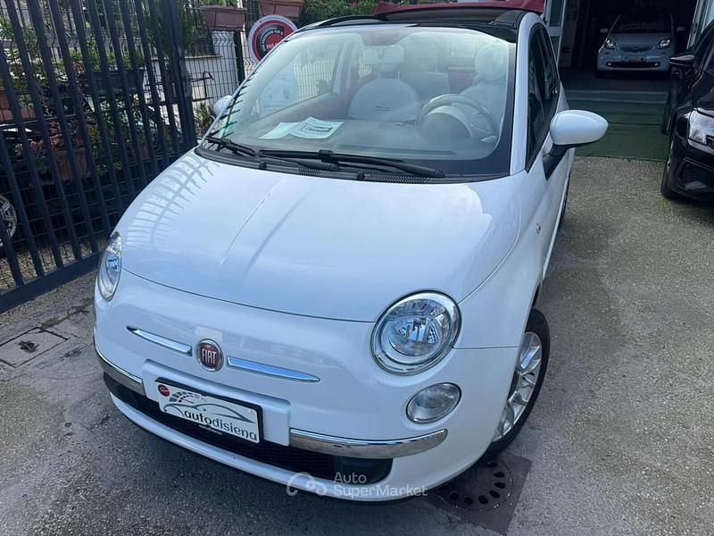 Usata Fiat 500C Lounge 69 CV (50 kW) 2014 Bianco Cabrio