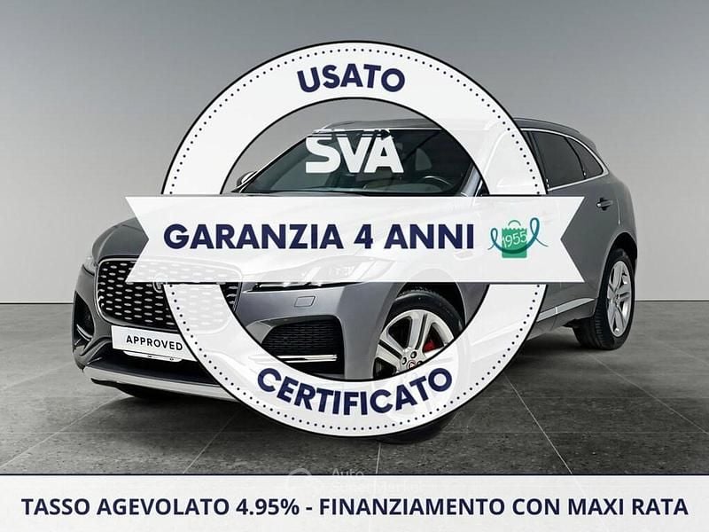 Grigio Usata 2022 Jaguar F-Pace SE SUV | 39.900 € (Buon prezzo) - Immagine 1/4
