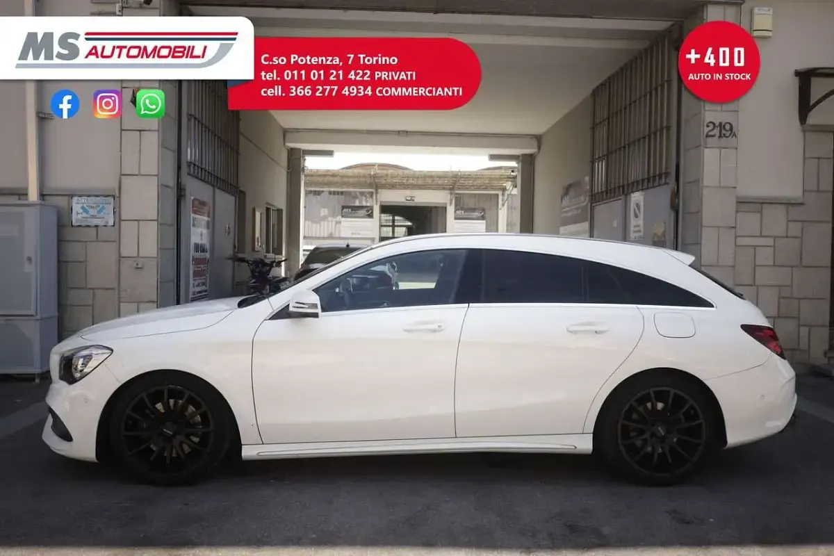 Usata Mercedes CLA200 Premium 177 CV (130 kW) 2016 Bianco Coupé