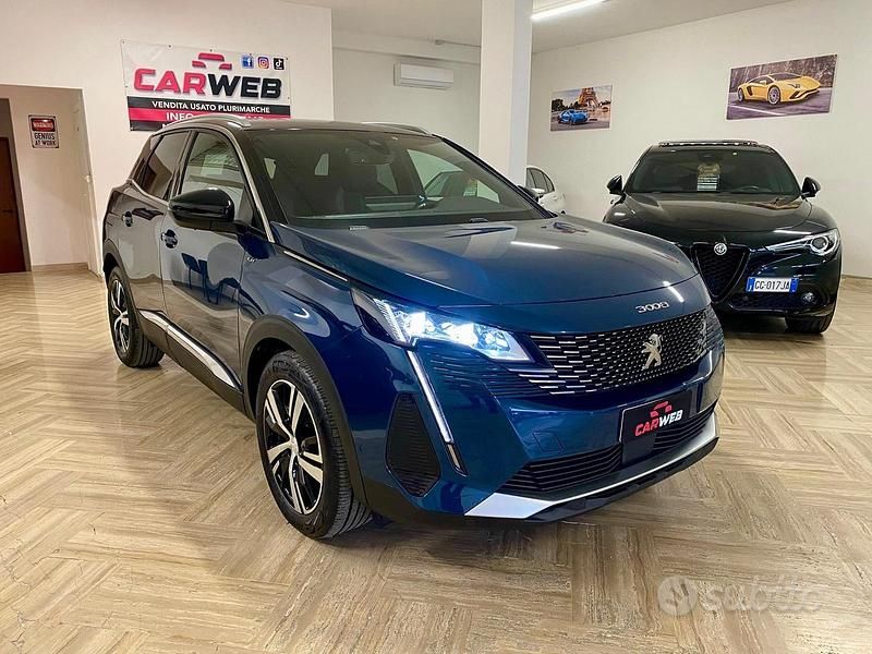 Usata Peugeot 3008 GT 131 CV (96 kW) 2021 Blu SUV