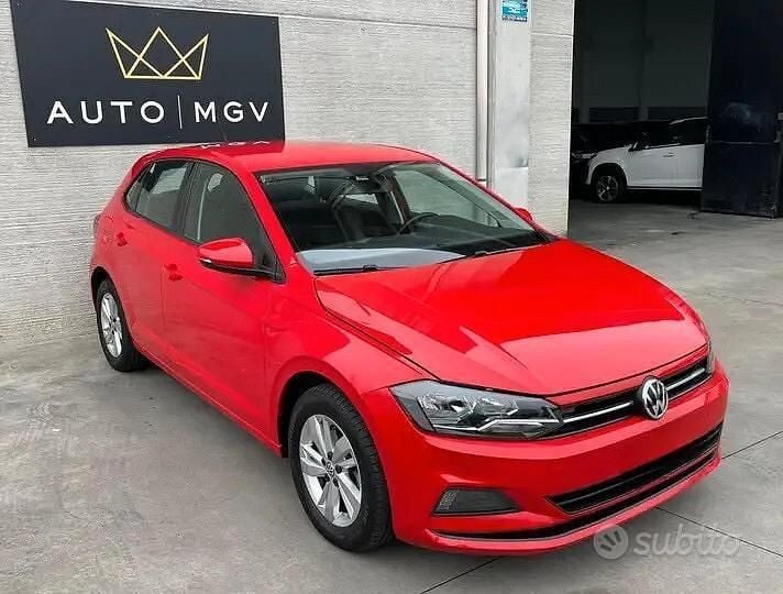 Usata VW Polo Highline 95 CV (69 kW) 2019 Rosso Utilitaria