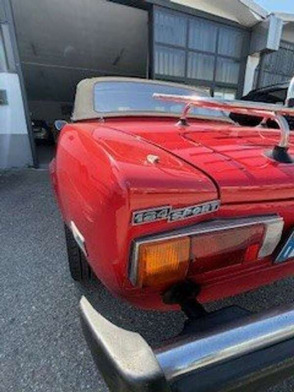 Usata Fiat 124 Spider 111 CV (81 kW) 1978 Rosso Cabrio