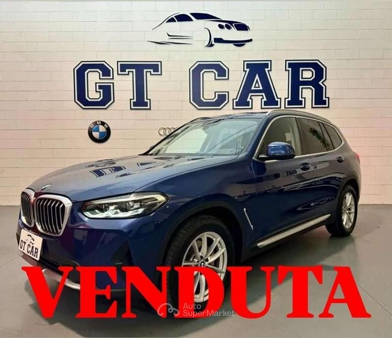Usata BMW X3 190 CV (139 kW) 2022 Blu SUV