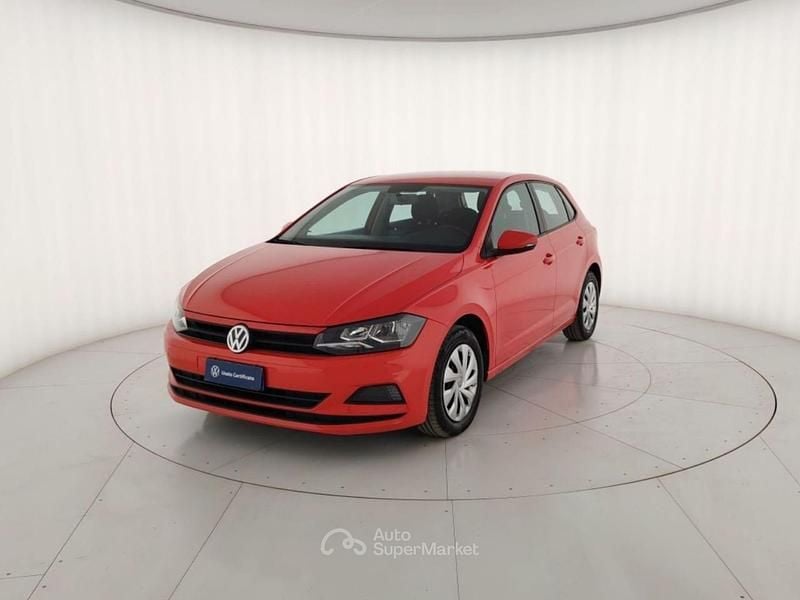 Usata VW Polo Trendline 65 CV (47 kW) 2018 Rosso opaco Utilitaria