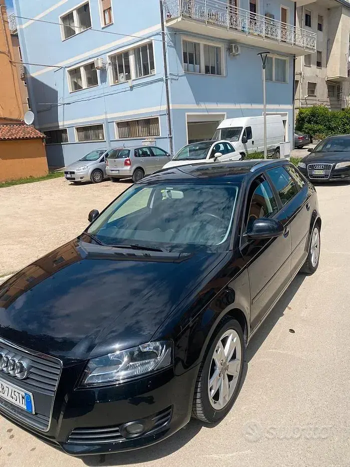 Usata Audi A3 Sportback Ambiente 105 CV (77 kW) 2009 Nero Utilitaria