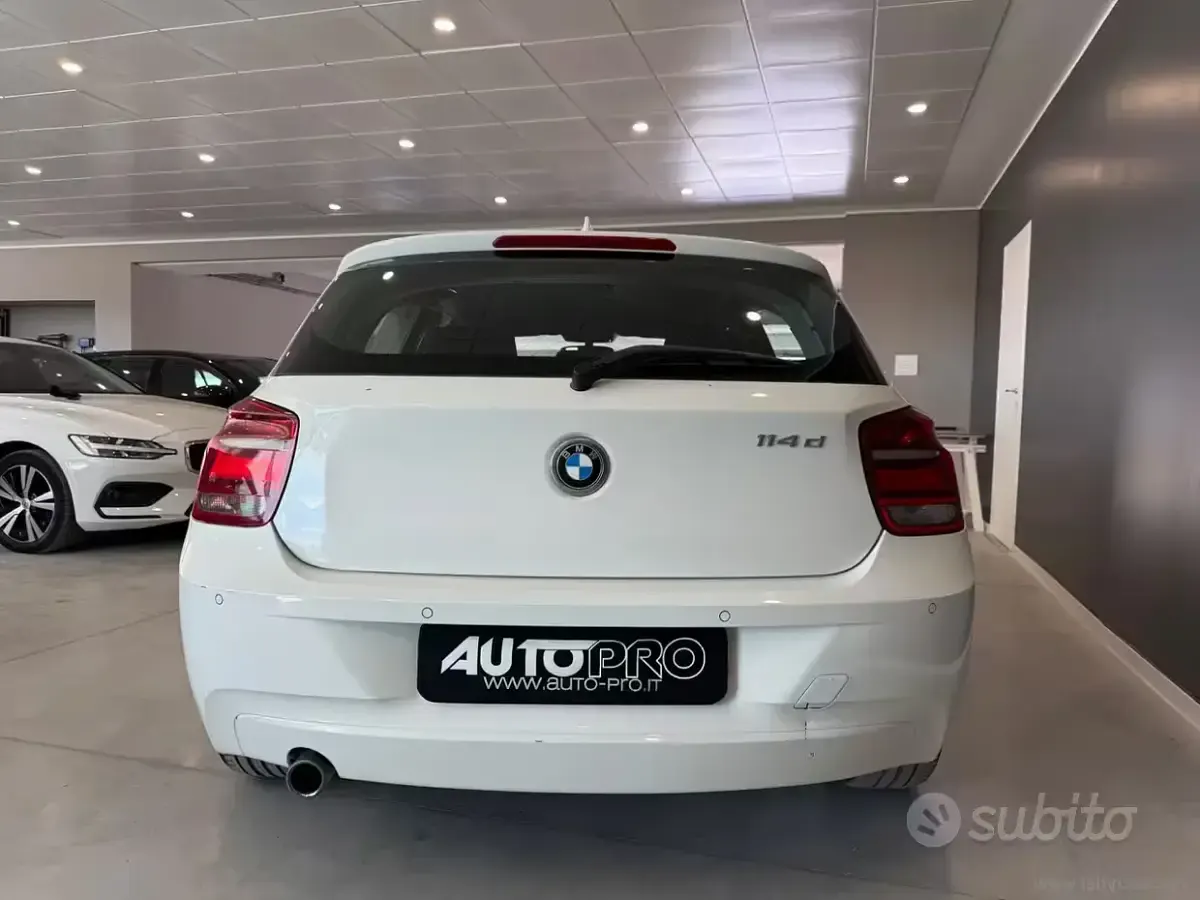 Usata BMW 114 95 CV (69 kW) 2014 Bianco Utilitaria