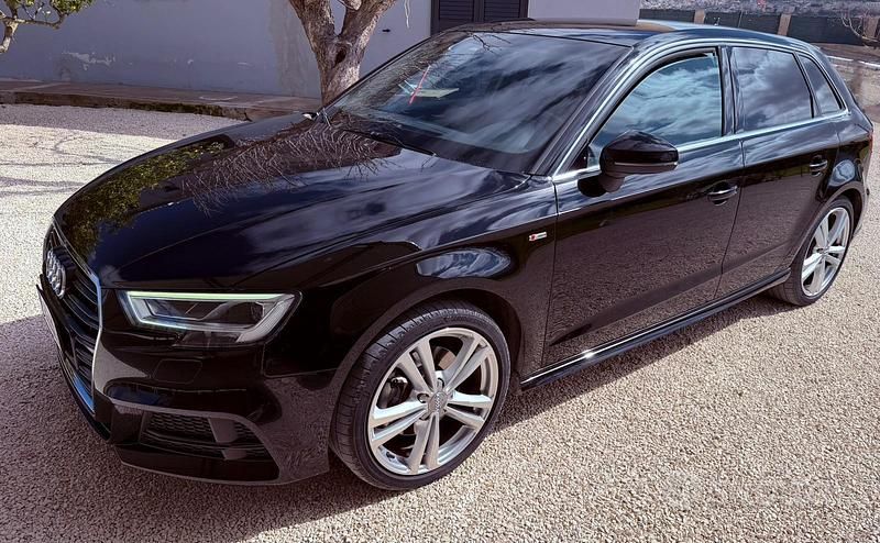 Usata Audi A3 S-Line 150 CV (110 kW) 2019 Nero Berlina