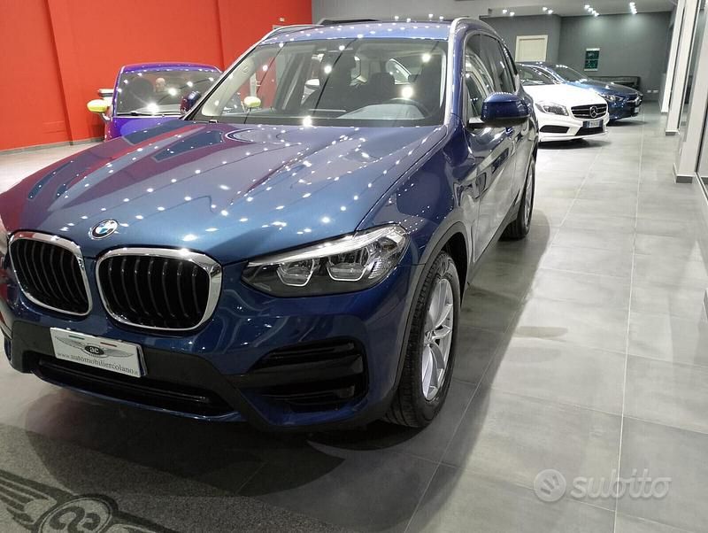 Usata BMW X3 Advantage 190 CV (139 kW) 2021 Blu SUV
