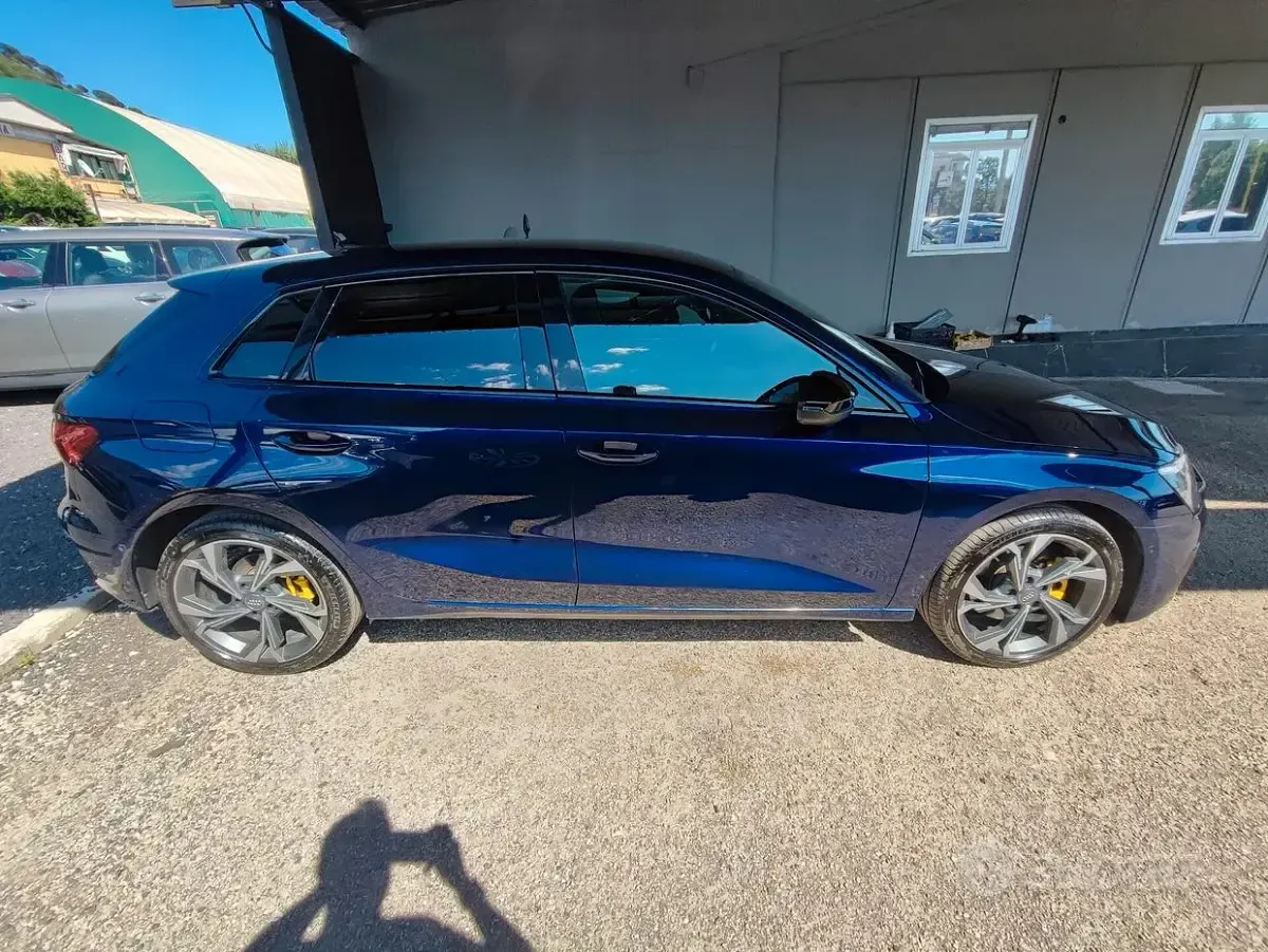 Usata Audi A3 Advanced 150 CV (110 kW) 2020 Blu Berlina