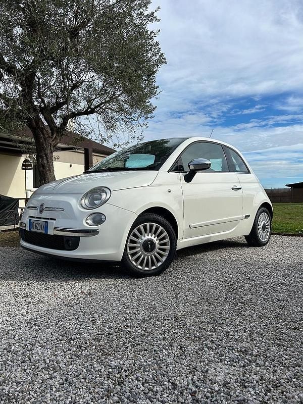 Usata Fiat 500 Lounge 69 CV (50 kW) 2009 Bianco Cabrio