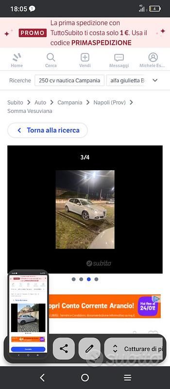 Usata Alfa Romeo Giulietta 120 CV (88 kW) 2015 Utilitaria