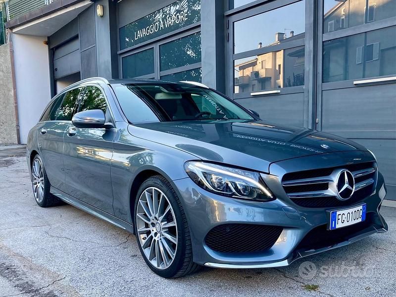 Usata Mercedes C220 AMG 169 CV (124 kW) 2016 Grigio Station wagon