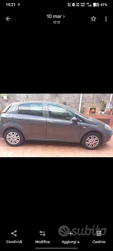 Usata Fiat Grande Punto 65 CV (47 kW) 2014 Grigio Utilitaria