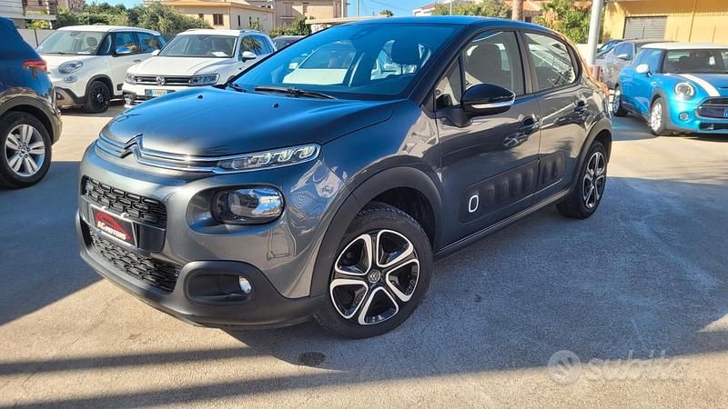 Usata Citroën C3 Shine 82 CV (60 kW) 2017 Grigio Berlina