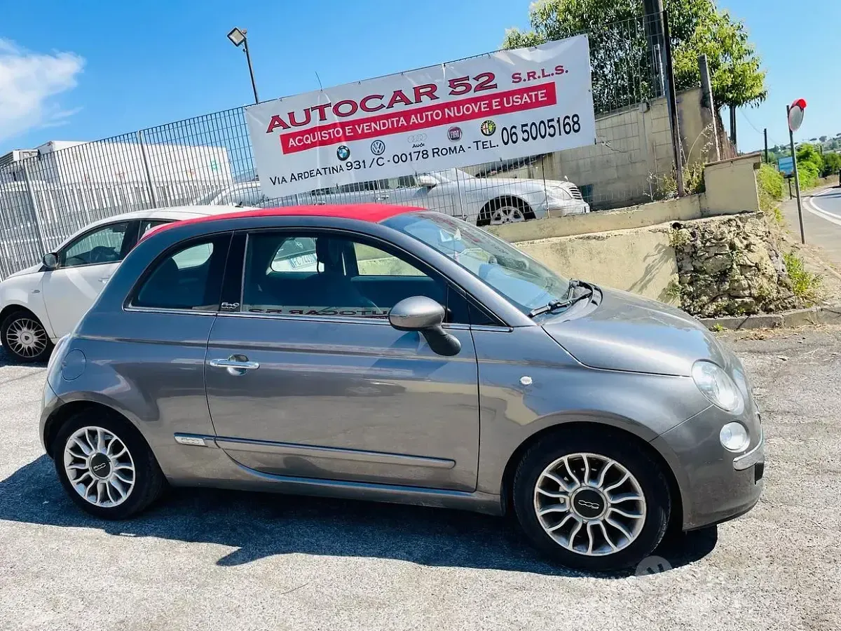 Usata Fiat 500C 69 CV (50 kW) 2012 Grigio Cabrio