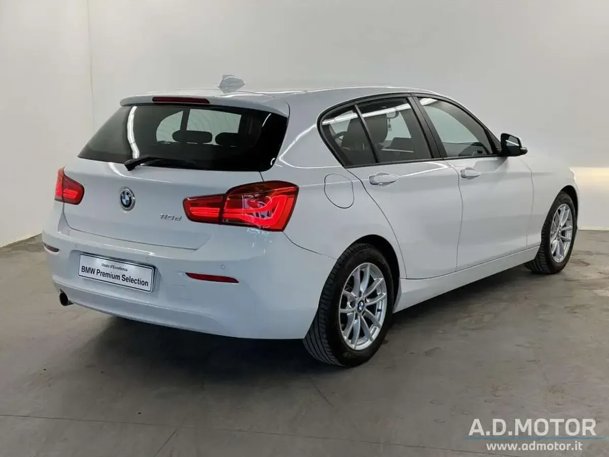 Usata BMW 118 Advantage 150 CV (110 kW) 2019 Bianco Utilitaria