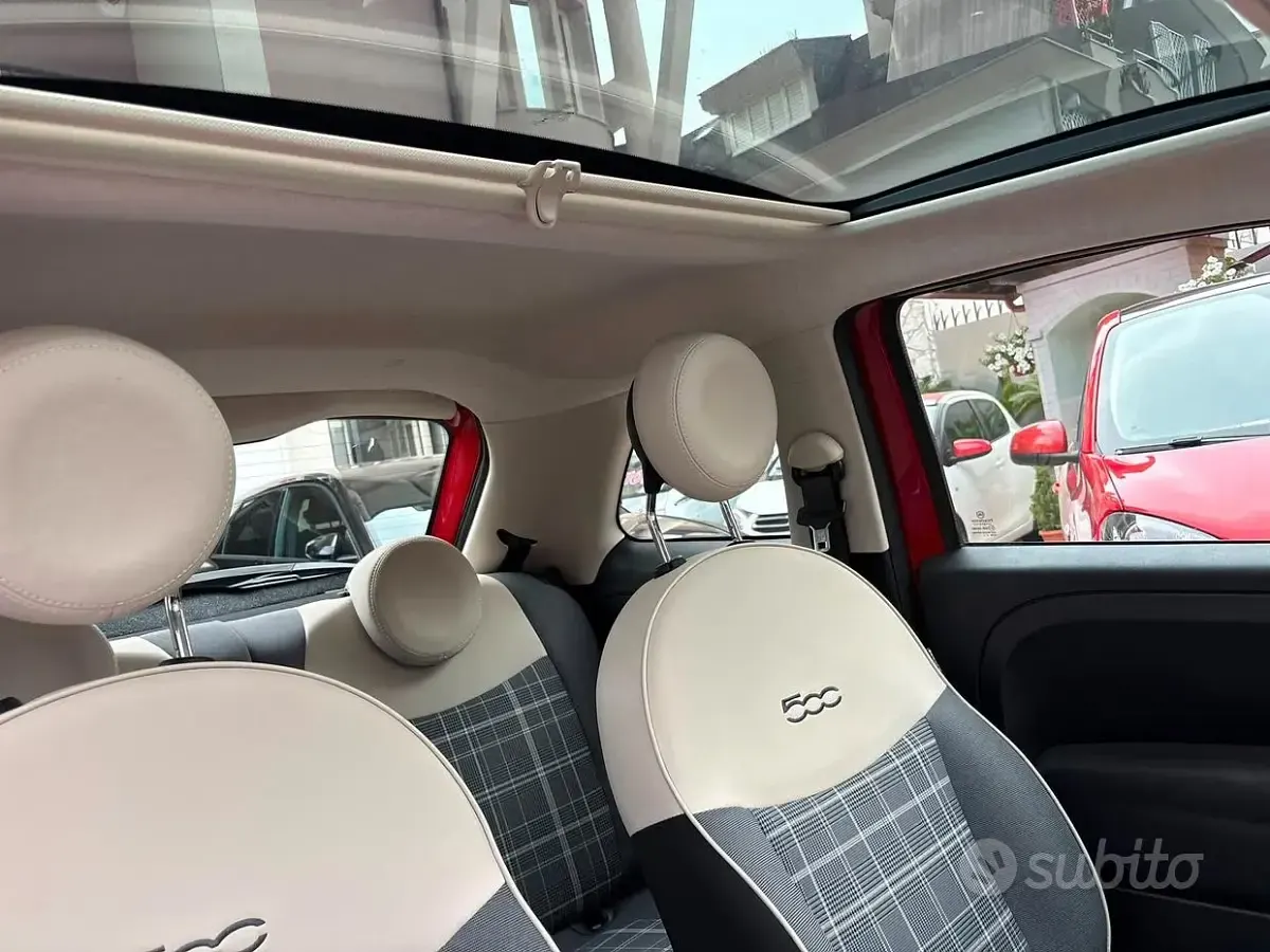 Usata Fiat 500 Lounge 69 CV (50 kW) 2019 Rosso Utilitaria