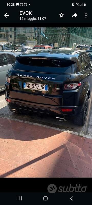 Usata Land Rover Range Rover evoque 190 CV (139 kW) 2013 Nero SUV
