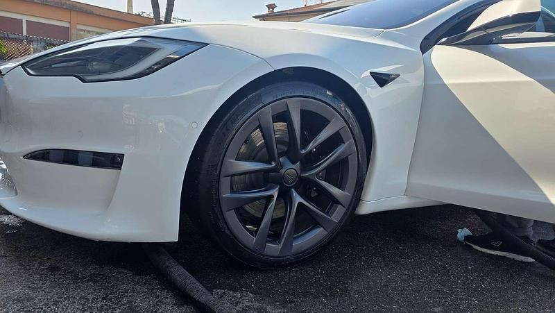 Usata Tesla Model S Plaid 750 kW (1020 CV) 2022 Bianco Utilitaria