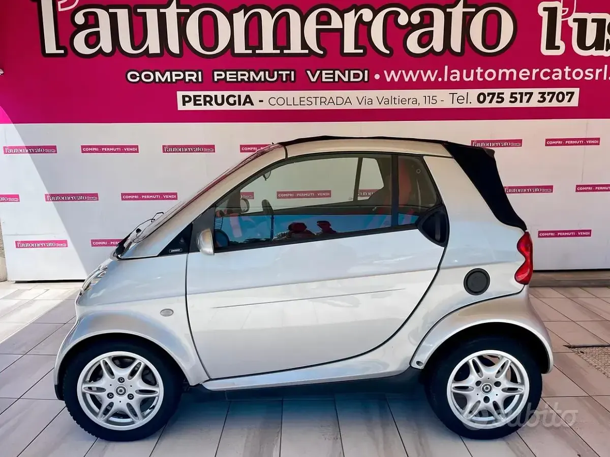 Usata Smart ForTwo Cabrio Passion 61 CV (44 kW) 2003 Argento Cabrio