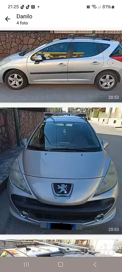 Usata Peugeot 207 90 CV (66 kW) 2008 Grigio Station wagon