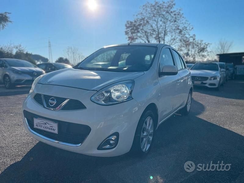 Usata Nissan Micra Acenta 80 CV (58 kW) 2014 Bianco Utilitaria