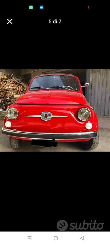 Usata Fiat Cinquecento 1970 Rosso Utilitaria