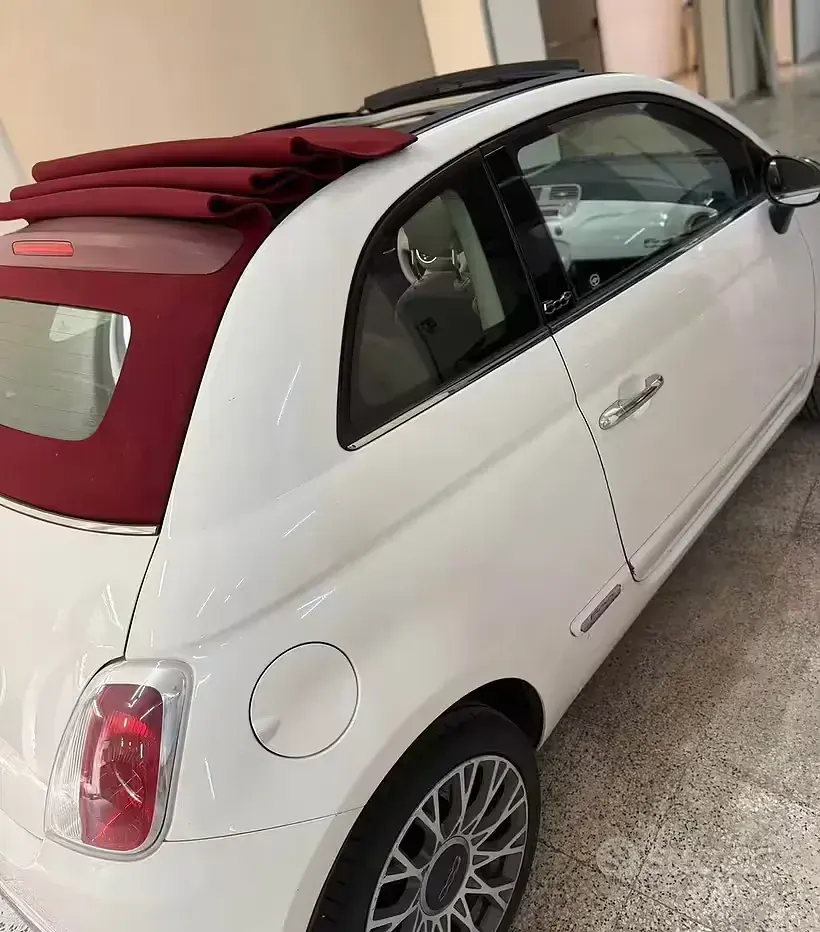 Usata Fiat 500C 75 CV (55 kW) 2010 Bianco Cabrio