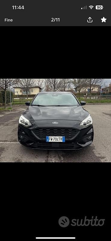 Usata Ford Focus ST-Line 125 CV (91 kW) 2019 Nero Berlina
