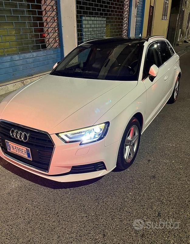 Usata Audi A3 Sport 116 CV (85 kW) 2018 Bianco Berlina